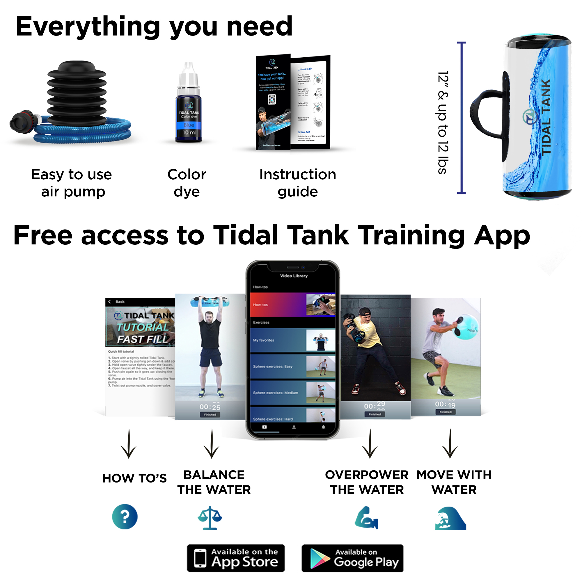 Tidal Tank Kettle Tank swing for dynamic power training