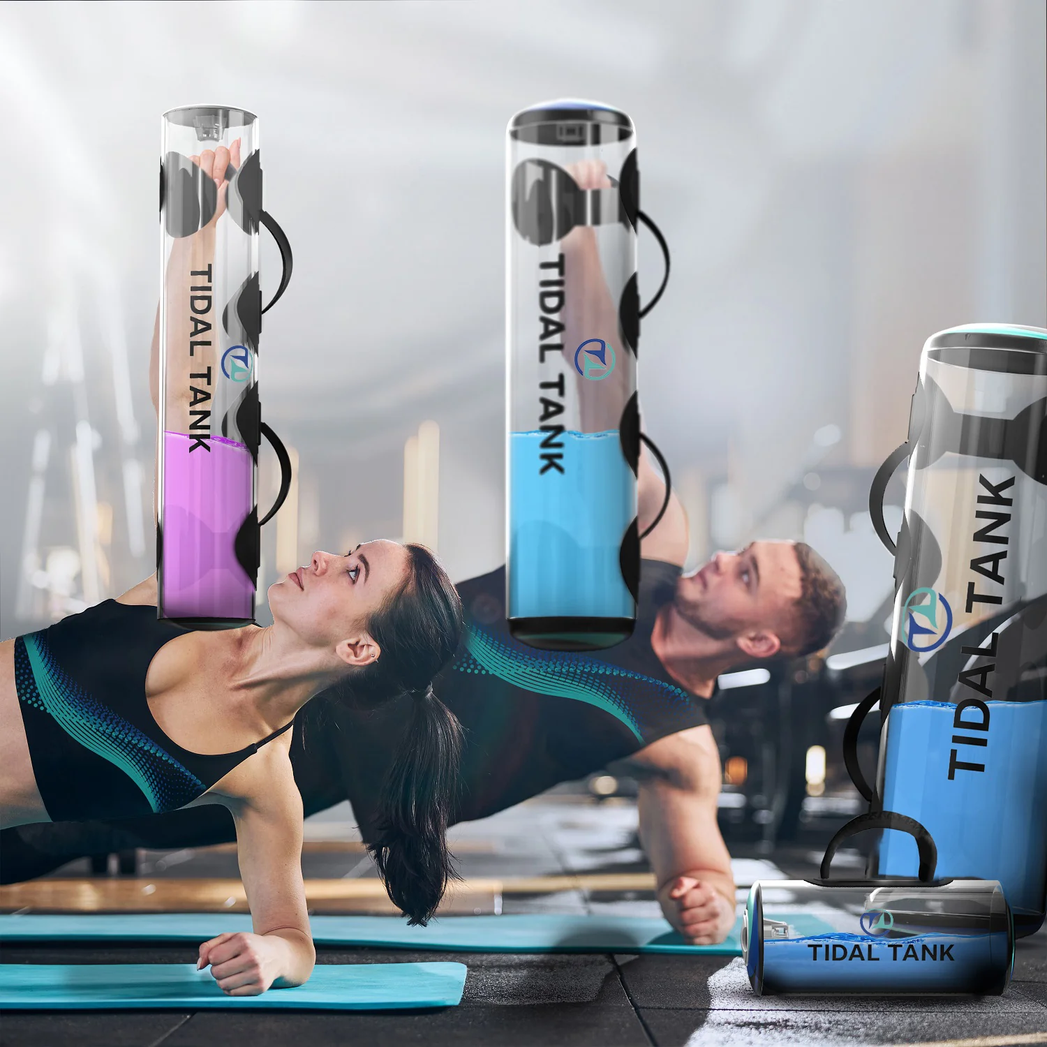 Tidal Tank app paired with the Slim for guided workouts
